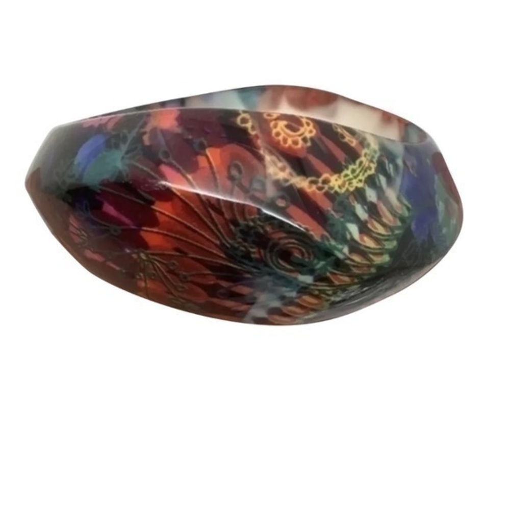 Desigual Designer acrylic floral bangle bracelet